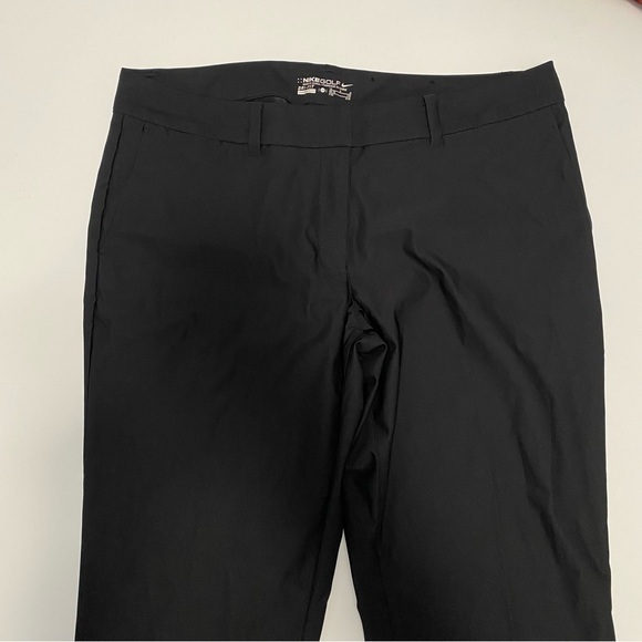 Women's Nike Golf Dri-Fit Black Cropped Capri Pants 14 Athletic Outdoor Sport - Picture 2 of 7